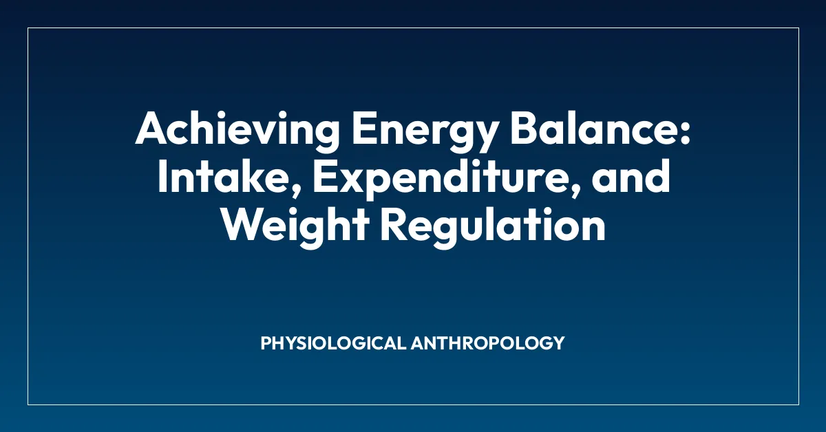 And Weight Regulation photo