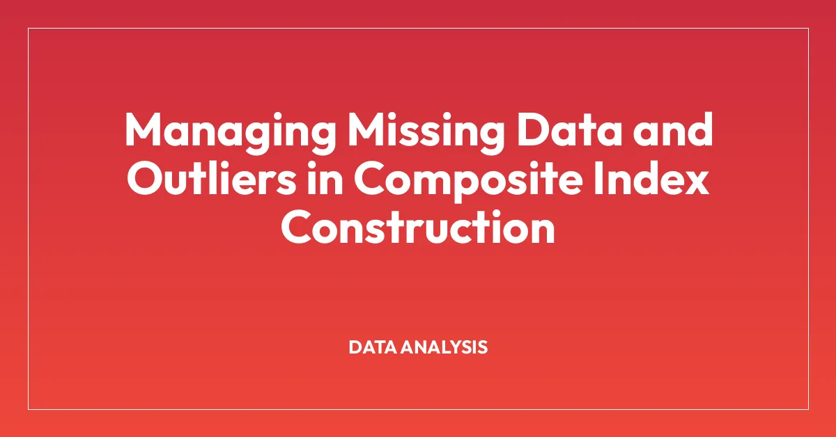 Managing Missing Data and Outliers in Composite Index Construction